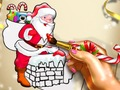 Гаме Божићни Деда Мраз бојање  онлајн